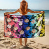Custom Photo Blue Palm Beach Towel HO82 894066