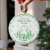 New House New Beginning New Memories Toile De Jouy Syle Personalized Ceramic Ornament HA75 897096