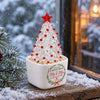 Personalized Initial Name Family Mini Ceramic Pot with Glass Christmas Tree HO82 903518