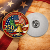 American Flag 250 Years Anniversary 1776-2026 Stainless Steel Metal Pin for Patriot's Day Independence Day LM32 899511