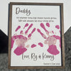 Custom DIY Wooden Always Be Daddy's Buddy - Father's Day Handprint Sign Gift LM32 668997