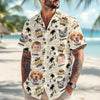 Custom Photo Stick Figures Best Dad Grandpa Ever Hawaii Shirt LM32 893711
