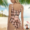 Custom Face One-Piece Swimsuit Beachwear Gift LM32 669497