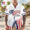 Custom Name USA 250th Anniversary Patriotic Statue of Liberty Merica 250 Baseball Hawaii Shirt HO82 902916