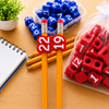 Personalized Numbered Pencil Toppers - Gifts For Classroom, Back To School Gift HO82 902814