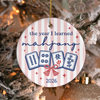 Personalized Mahjong Christmas Ceramic Ornament Mahjong Lover Gift, Christmas Tree Decoration LM32 670009