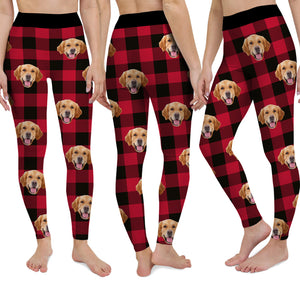 Custom Photo Christmas Dog Legging HO82 900538