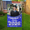 Custom Photo Class of 2026 Congrats Graduation Garden Flag HO82 901710