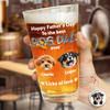 Custom Photo Happy Father's Day To The Best Dog Dad Ever Beer Glass HA75 921392