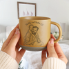 Custom Portrait Photo Love Dad Keepsake Engraved Pottery Mug LM32 669147