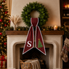 Personalized Christmas Tree Monogram Embroidered Wreath Sash TH10 171275