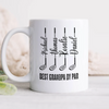 Personalized Best Dad by Par Mug – Custom Golf Gift for Dad with Kids Names, Father’s Day Gift HA75 921266