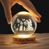 Custom Photo Crystal Ball LED Night Light Anniversary Gift, Family Memorial Decor LM32 669093