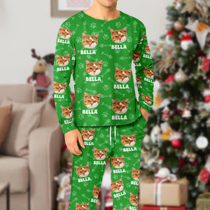 Custom Cute Cat Photo Sleepwear For Cat Dad Cat Mom CH07 899136