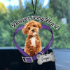Custom Dog Photo Forever In My Heart Memorial Car Hanging CH07 180040