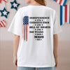 Personalized 250 Years Of America Back Shirt – Independence 1776 Constitution 1787 Bill Of Rights Patriotic USA TH10 898929