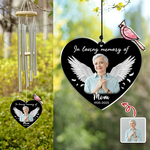 Custom Photo In Loving Memory Of Memorial Acrylic Wind Chimes HA75 897848