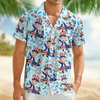 Custom Face Photo 4th of July Anniversary Hawaii Shirt LM32 899707
