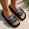 Custom Photo Dad Grandpa Title Personalized Slide Sandals - Gift For Dad Mom, Father's Day HA75 921490