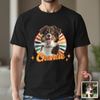 Custom Cute Dog Photo Retro Dark Shirt For Dog Lovers LM32 895645