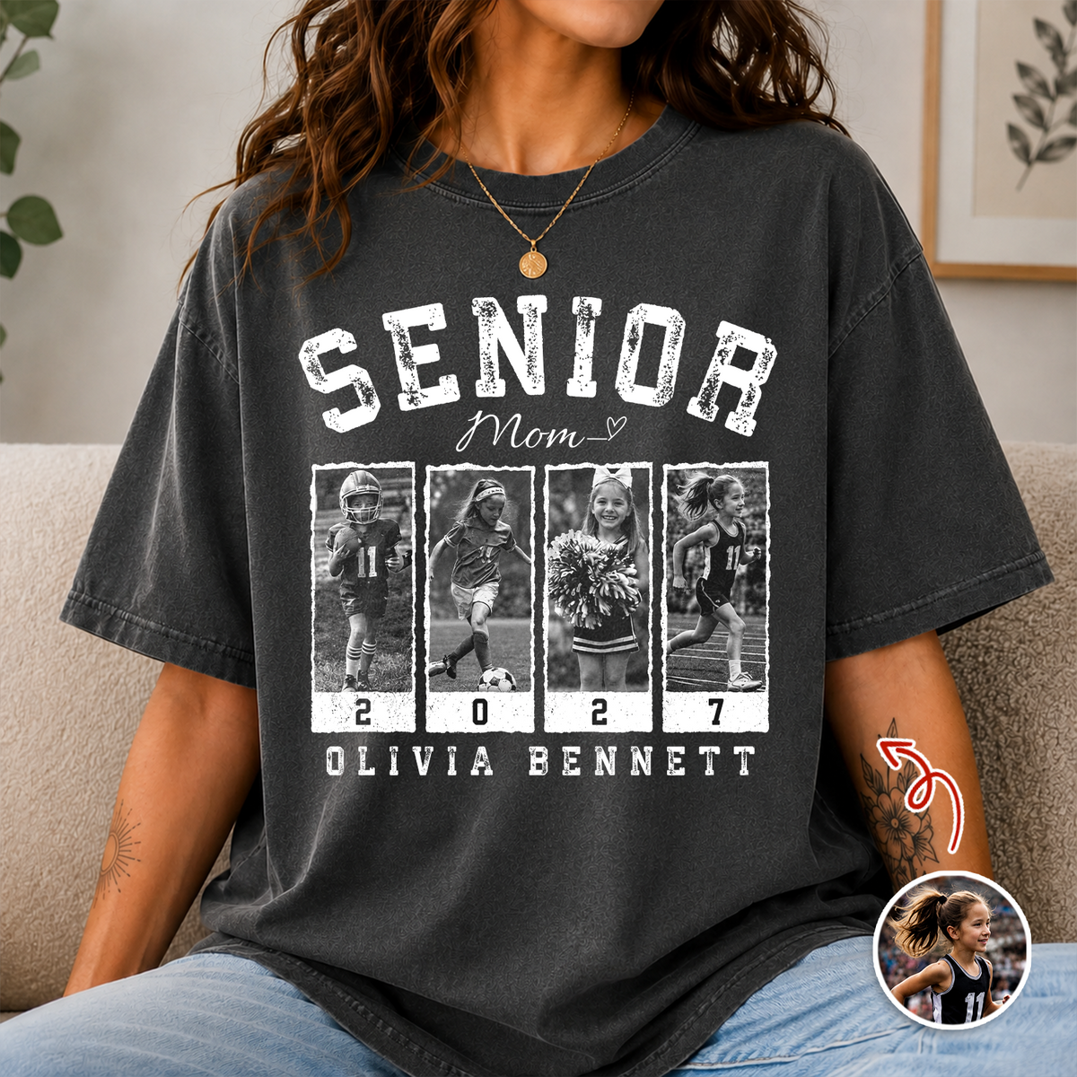 Personalized Photo Senior 2027 Vintage Comfort Shirt HA75 922004