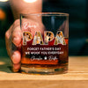 Custom Photo Dear Dad We Woof You Whiskey Glass CH07 895862