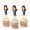 Custom Graduation Photo Acrylic Cupcake Topper Gifts For Graduation HO82 901400