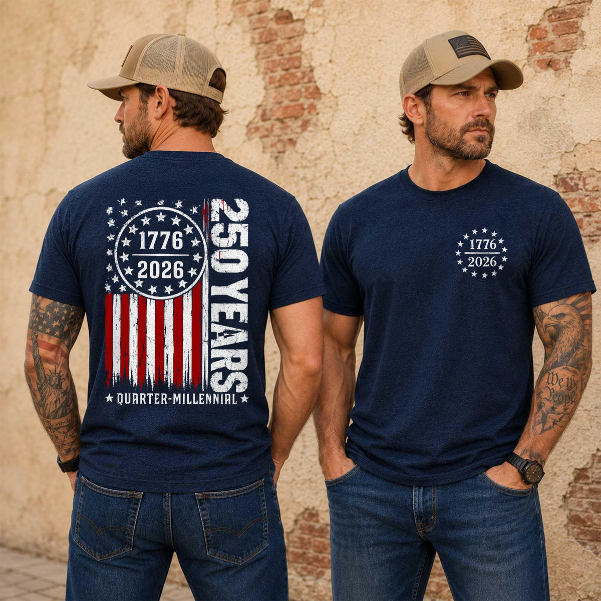 USA 250 Years Anniversary 1776-2026 Front & Back Comfort Shirt CH07 911980