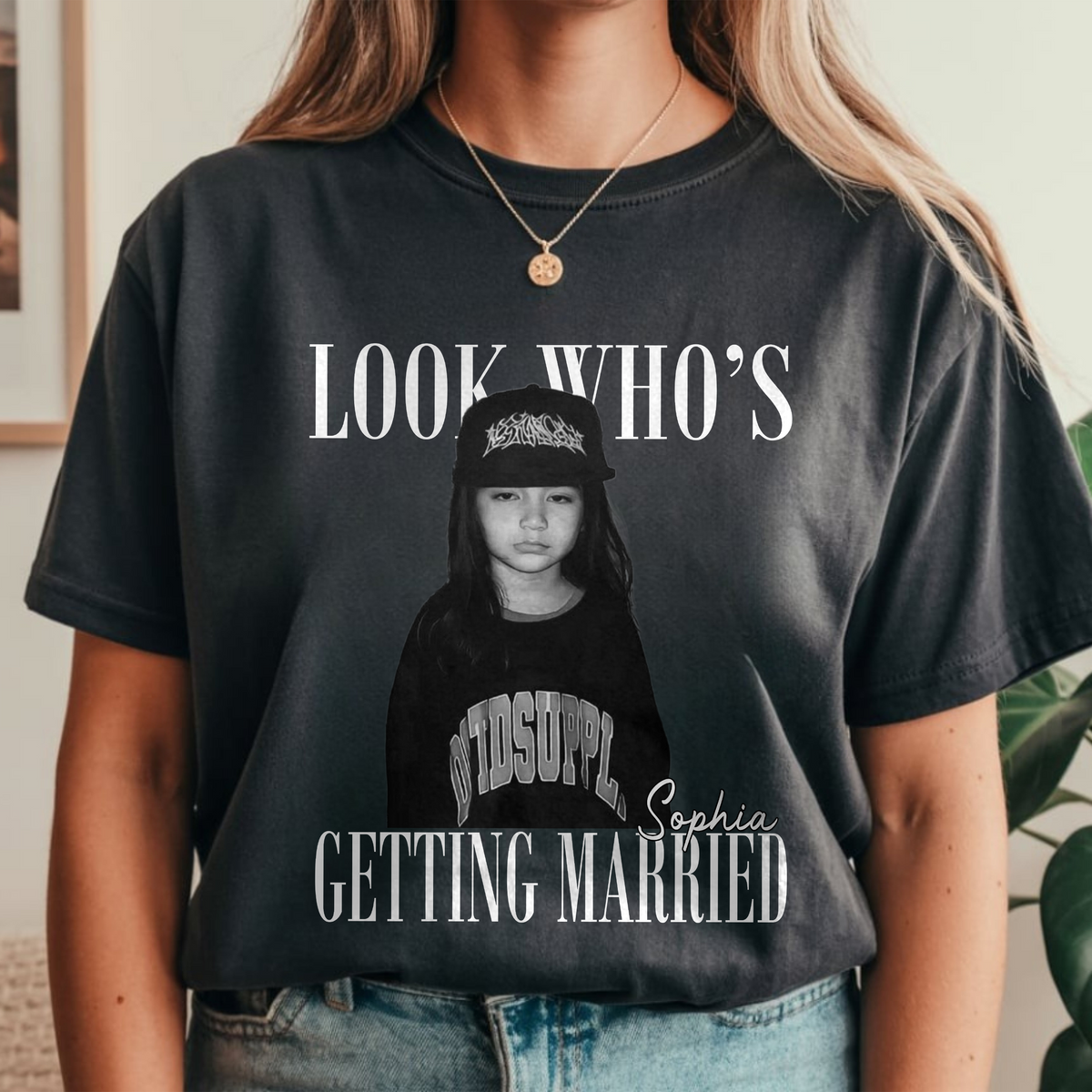 Custom Photo And Name Look Who's Getting Married Comfort Shirt TH10 170567