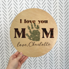 Personalized Dad, Mom Handprint Keepsake Gift 2-Layered Wooden Plaque TH10 898763