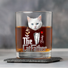 Custom Photo The Catfather Gentlemen Cat Whiskey Glass Personalized Gift For Dad HO82 893854