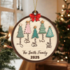 Custom Family Name Christmas Layer Wood Ornament Gift For Family HO82 900720