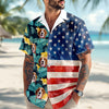Custom Pet Photo With American Flag Hawaii Shirt TH10 169331