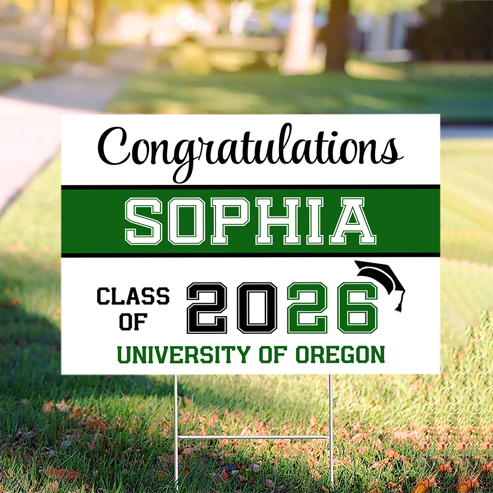 Personalized Congratulations Class Of 2026 Graduation Yard Sign TH10 898807