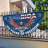 Custom Family Name America 250 Years of Freedom Non-Pleated Fan Flag CH07 910570