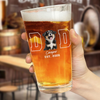 Custom Dog Cat Photo Dad Est Beer Glass- Personalized Dog Lover Gift CH07 911476
