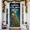 Custom Santa Background Welcome To My Home Decoration Door Cover LM32 895655
