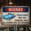 Custom Photo Reserved Parking Only All Others Will Be Crushed Car Metal Sign TH10 894237