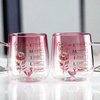 Personalized Name With Birth Flower Pink Gradient Glass Mug - Gift For Mom, Sister, Grandma, Mother's Day HO82 901792