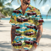 Custom Car Photo Beach Palm Tree Vintage Hawaiian Shirts HO82 901116