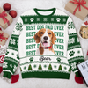 Custom Vintage Photo Best Dog Dad Ever, Best Cat Dad Ever Ugly Sweater LM32 669909