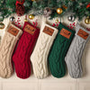 Custom Name Engraved Leather Patch Christmas Stocking HO82 900518