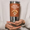 Dear Dad, Thanks For Picking Up My Poop & Stuff Personalized Leather Tumbler CH07 896128