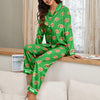 Custom Photo Dog Cat Christmas Satin Pajamas With Line TH10 894443