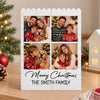 Personalized Family Photo Merry Christmas Building Brick Block CH07 180658
