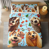 Custom Dog Cartoon Ver 2 - Personalized Quilt Bedding Set For Dog Lover LM32 897153