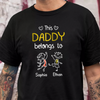 This Grandpa Belongs To Us Personalized Dark Shirt HA75 897208