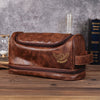 Personalized Golf Engraved Men's Leather Toiletry Bag Gift for Golfer HA75 898586