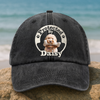 Custom Photo Protected By Human Dog Washed Denim Baseball Cap HO82 894142