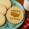 250 Years America Anniversary 250th Independence Cookie Stamp HO82 900656